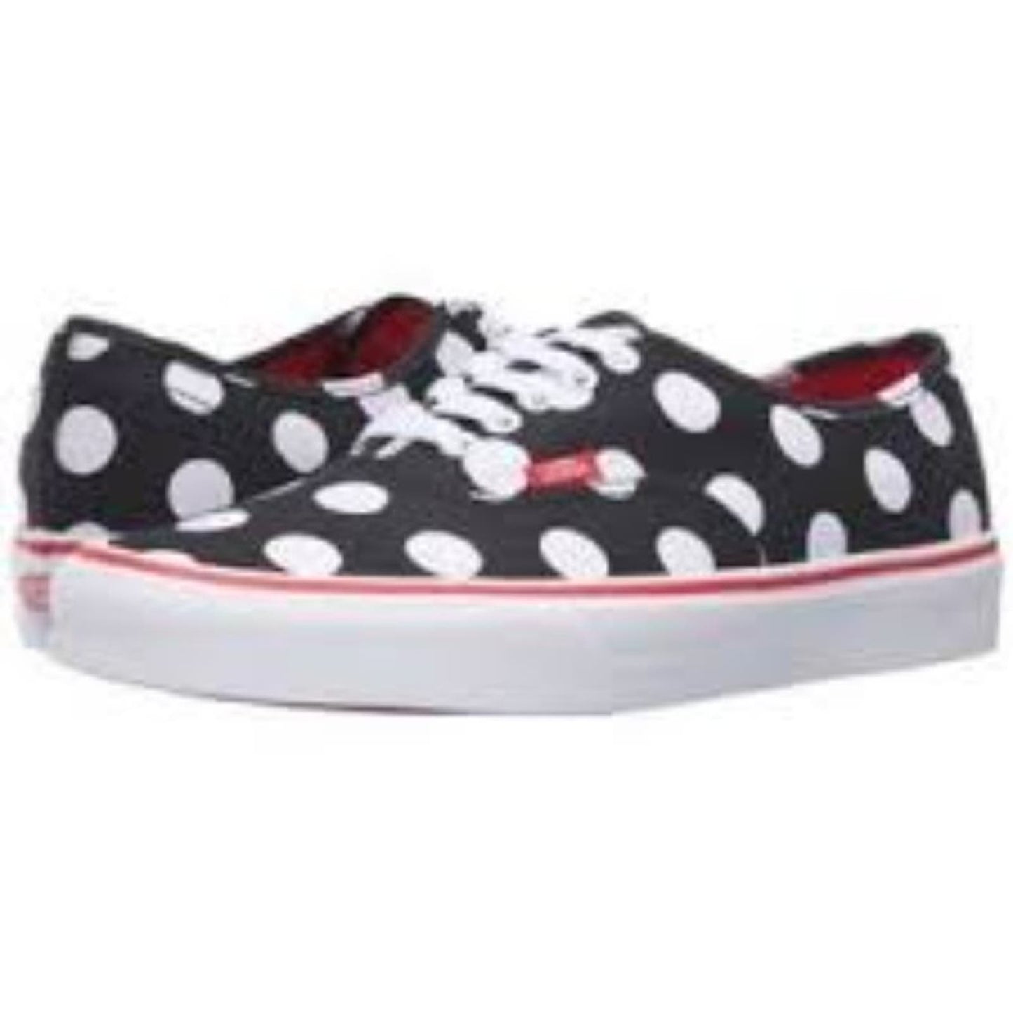 Vans Authentic Kids Polka Dot Low Top Lace Up Skate Shoe/ Sneakers Kids Size 11