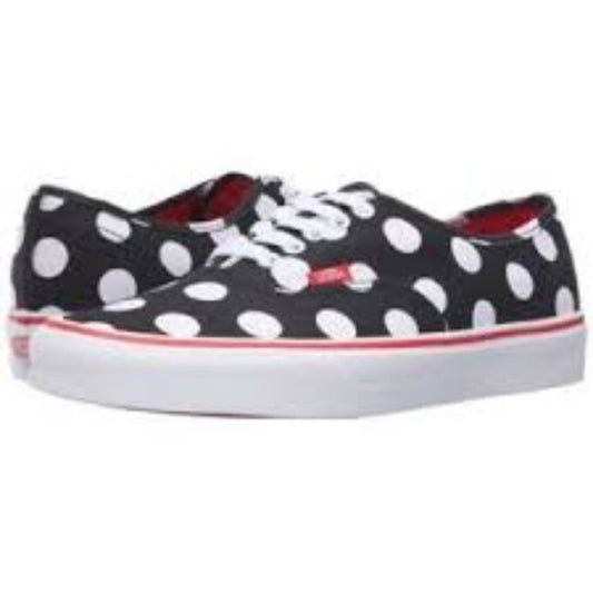 Vans Authentic Kids Polka Dot Low Top Lace Up Skate Shoe/ Sneakers Kids Size 11