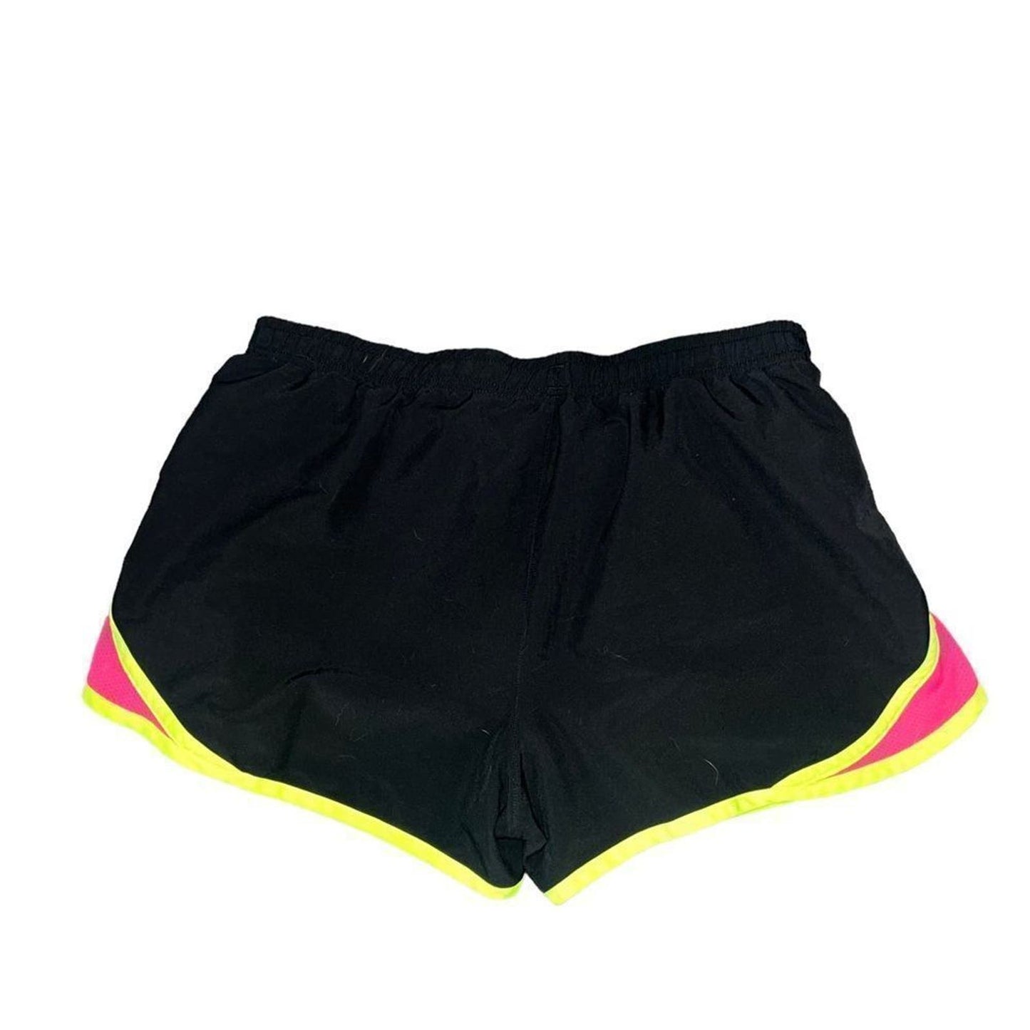 Under Armour Women's Medium Black, Yellow, and Pink Medium Running Shorts