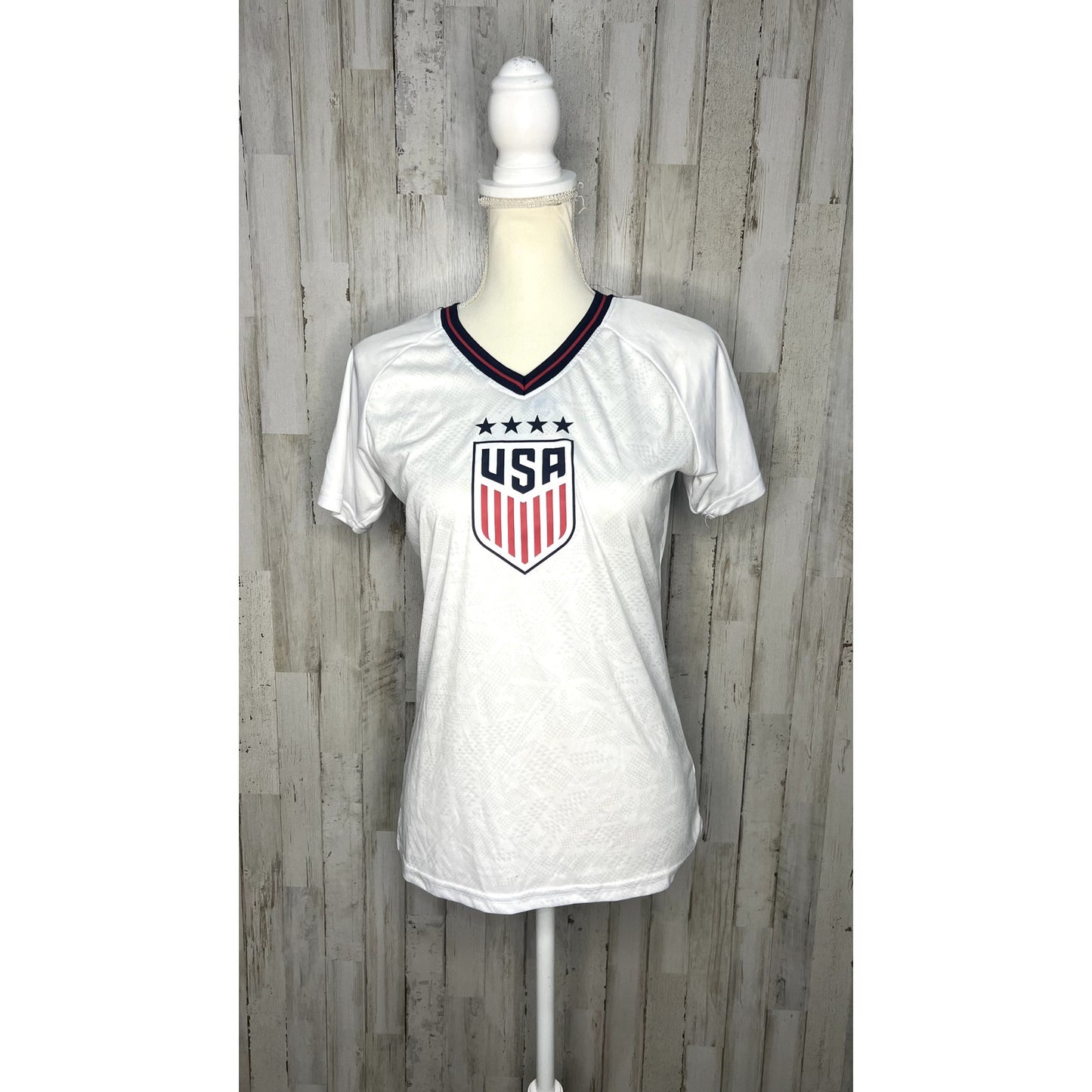 USWNT Women's Soccer Jersey Smith #11 White Youth XL