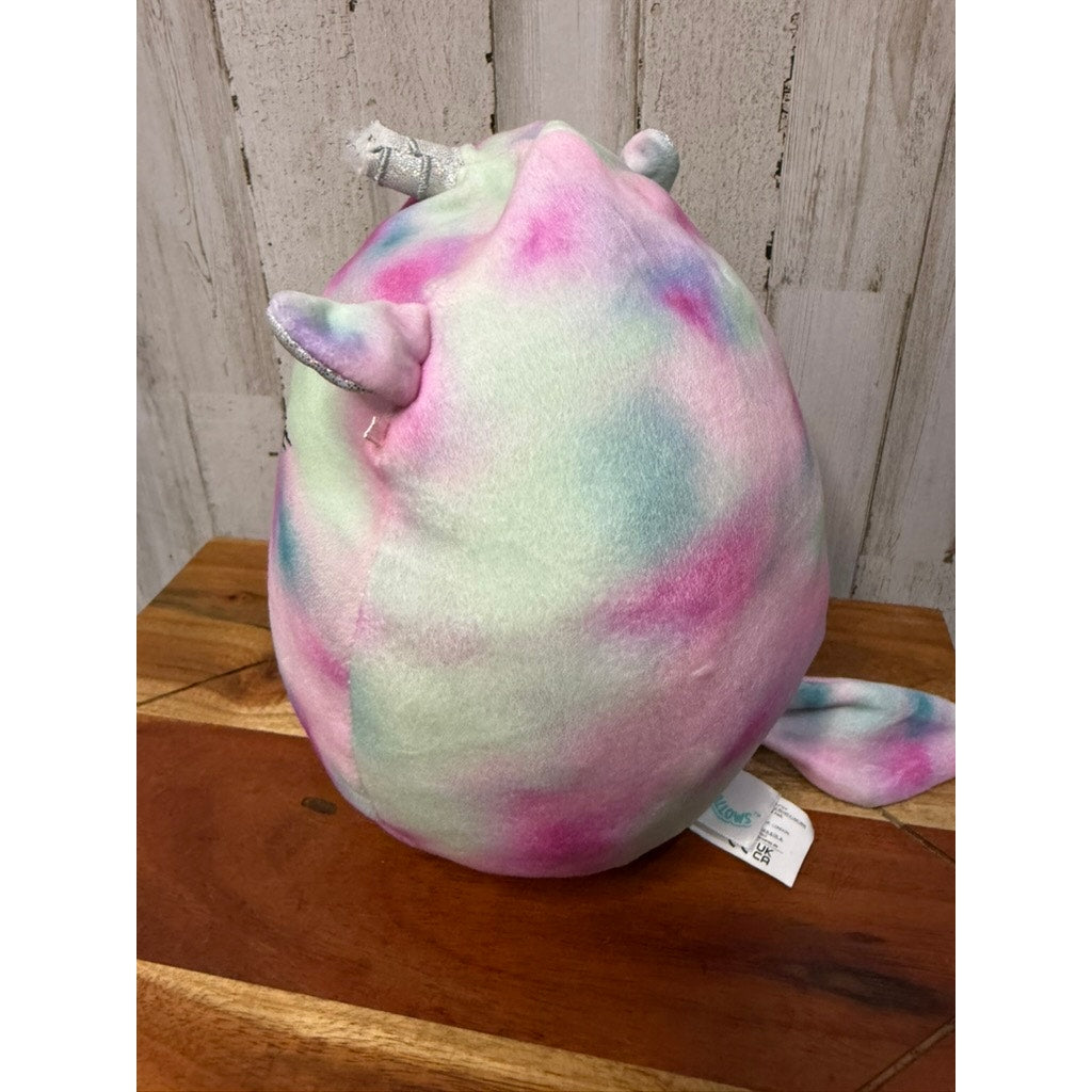 Squishmallows 8" Dahlia Tie-Dye Unicorn Claire's Exclusive Plush
