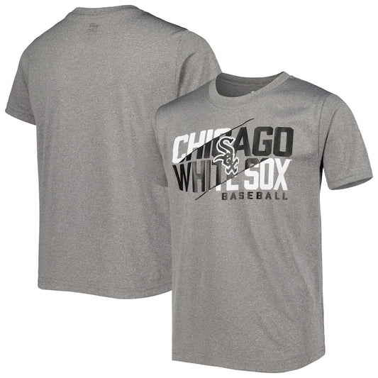 NWT Chicago White Sox Kids Size Large Short Sleeve DRI-FIT Heather Gray T-Shirt