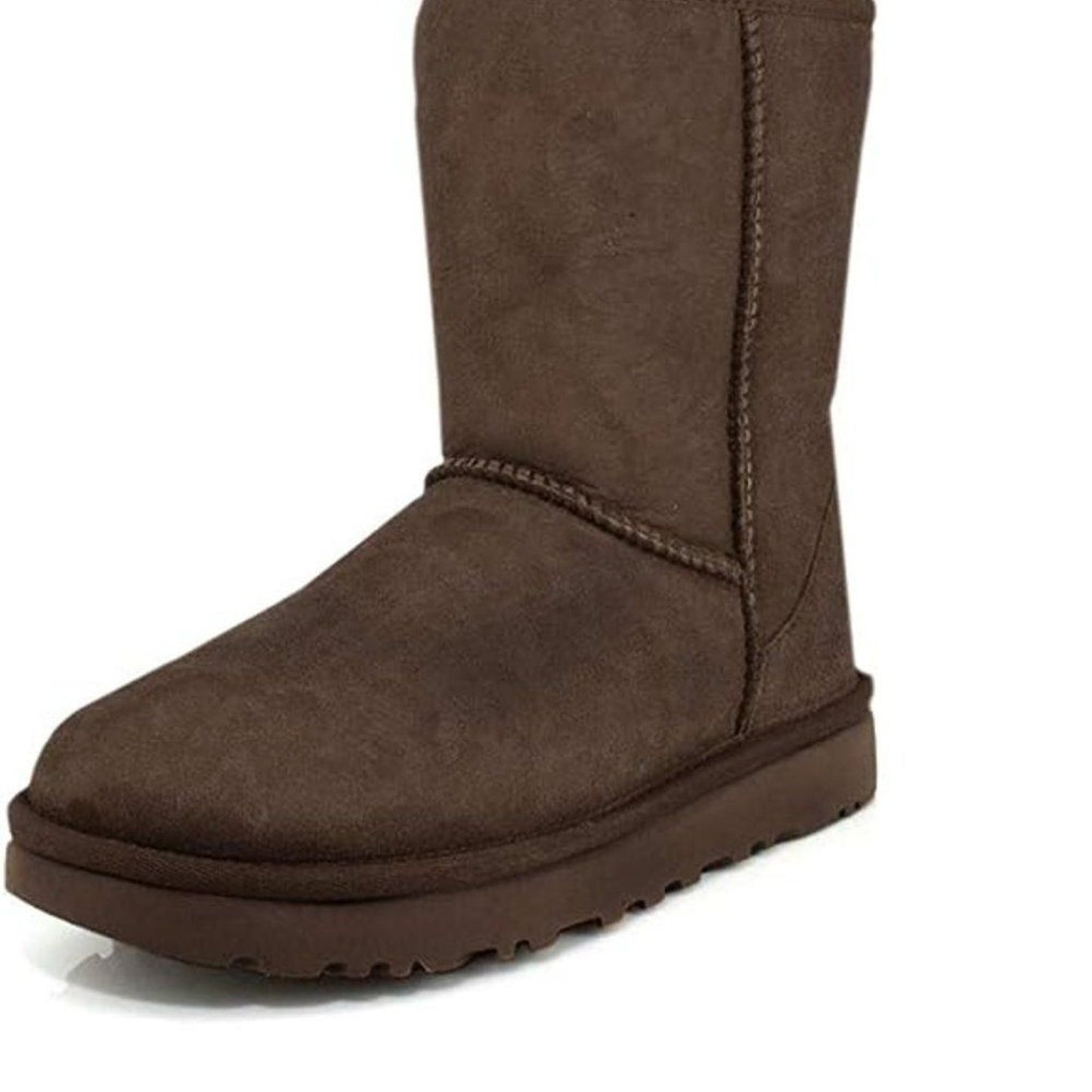 UGG Classic Short II Boots Womens Size 5 Chocolate Brown Pull On Mid-Calf