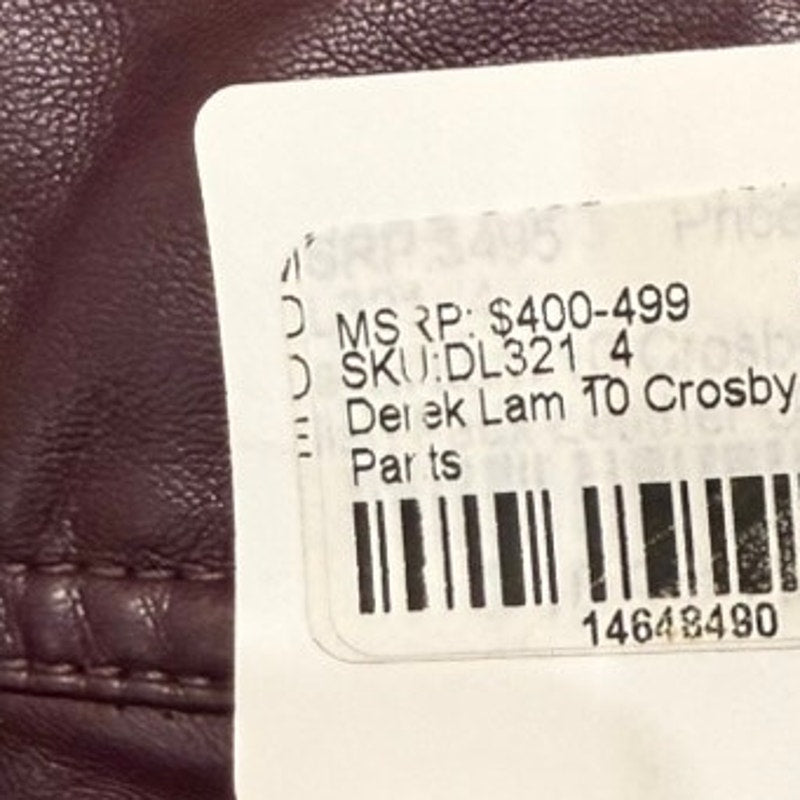 Derek Lam 10 Crosby Women's Burgundy Cargo Shorts Size 4 Multi-Pocket