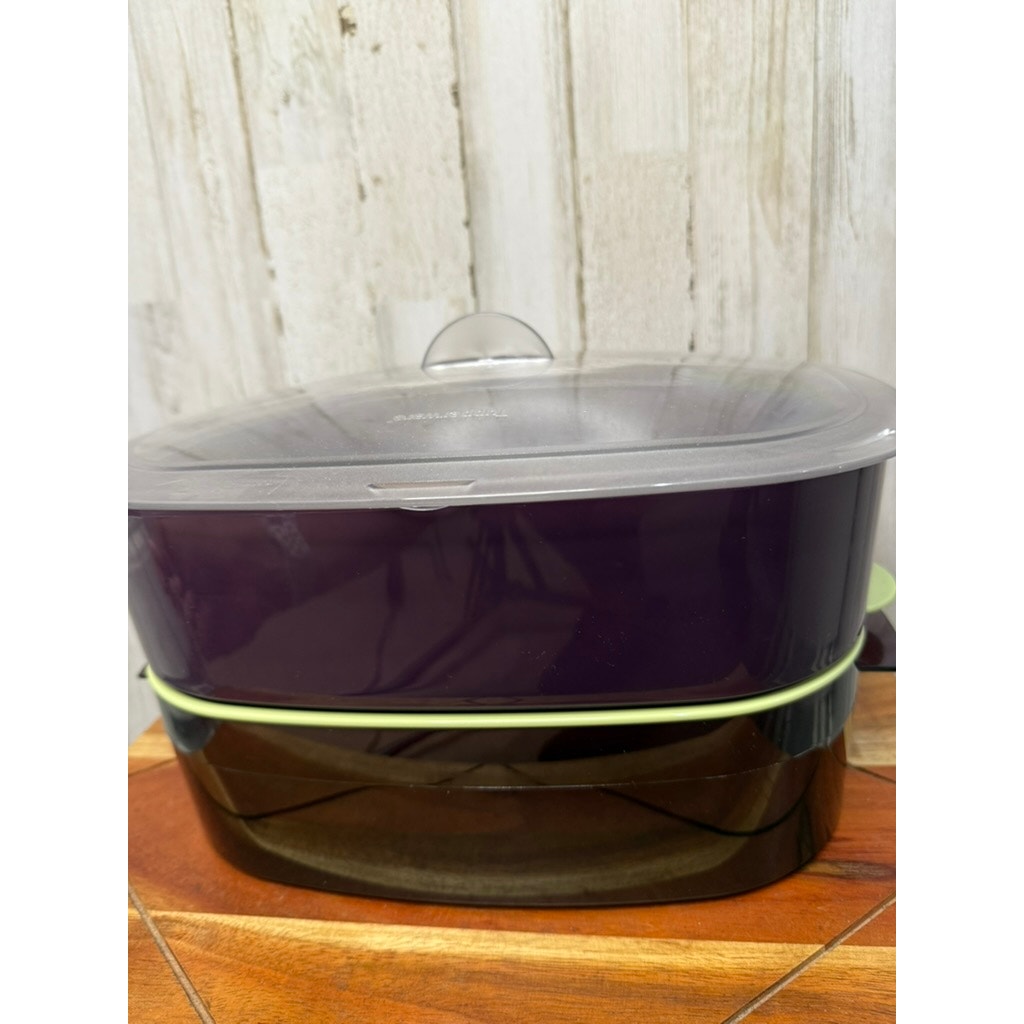 NEW Tupperware 6 Pc Oval Microwave Stack Cooker Set Multicolor Steamer