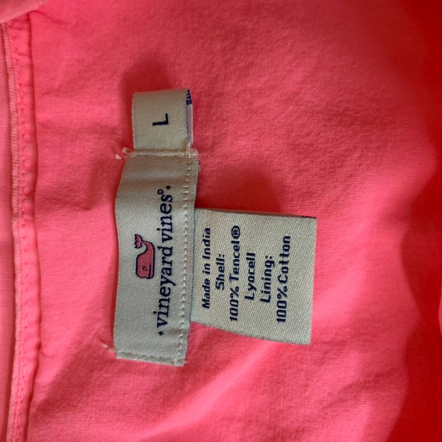 Vineyard Vines Girls Shift Dress Size Large Hot Pink Sleeveless