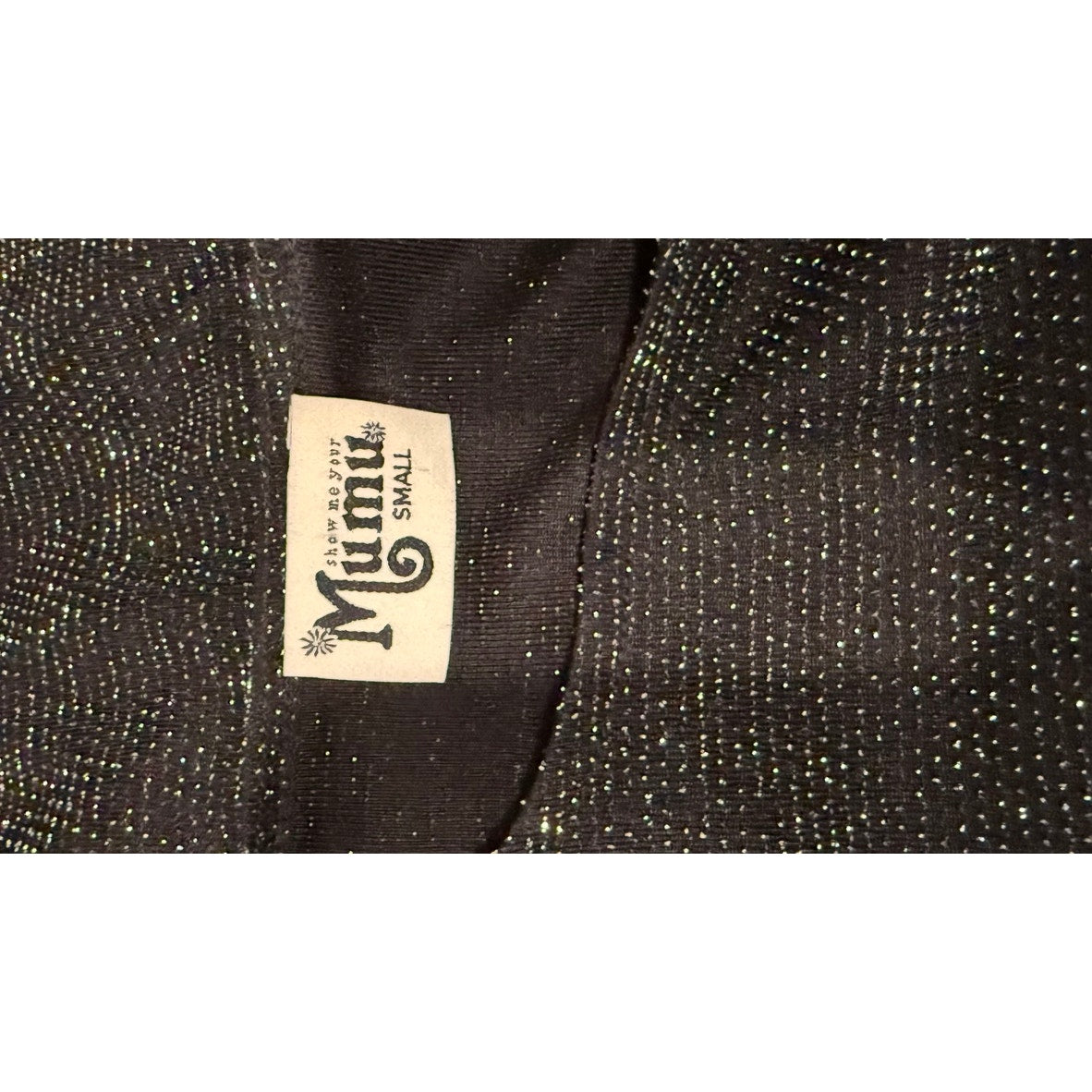 Show Me Your Mumu Women's Black Sparkle Dress Size Small Party Cocktail
