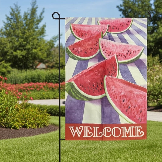 Northlight Summer Watermelon Slice Garden Flag Multicolor