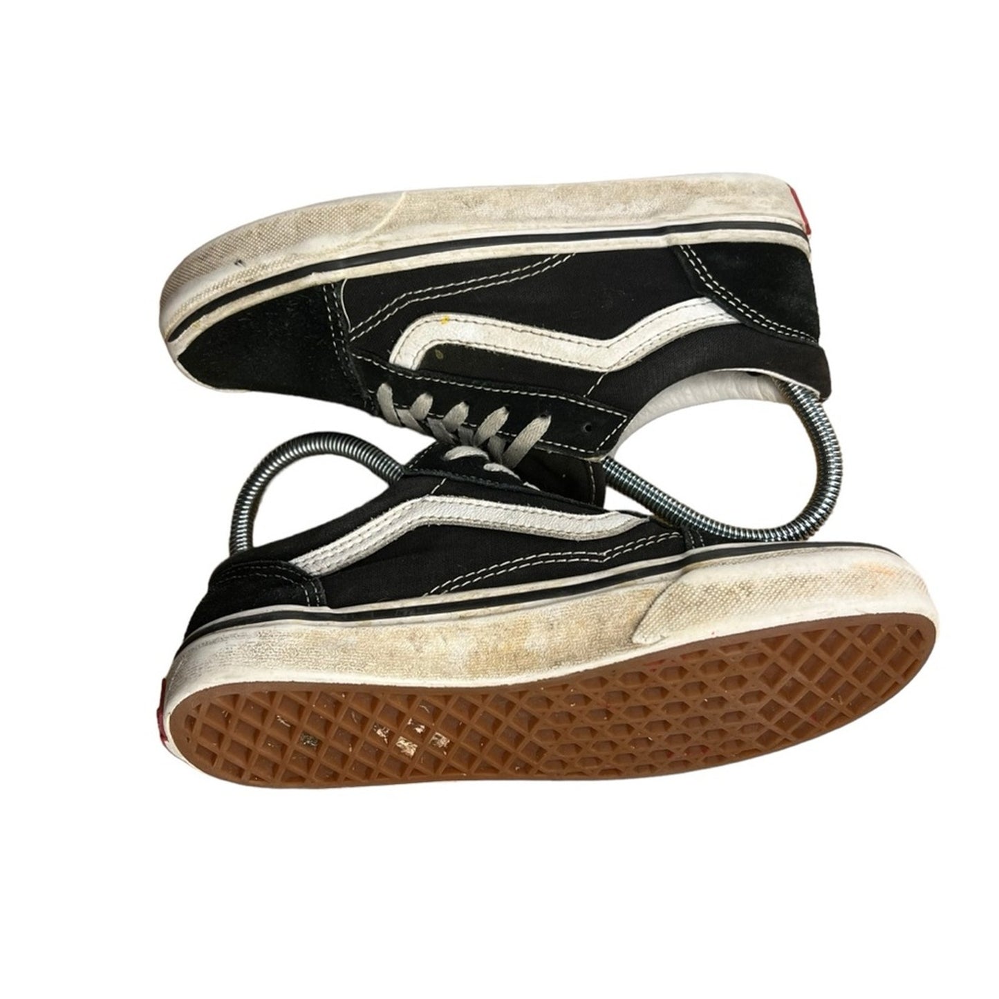 Vans Old Skool Youth Skate Shoes Black/White Low Top Sneakers US 3 Lace Up