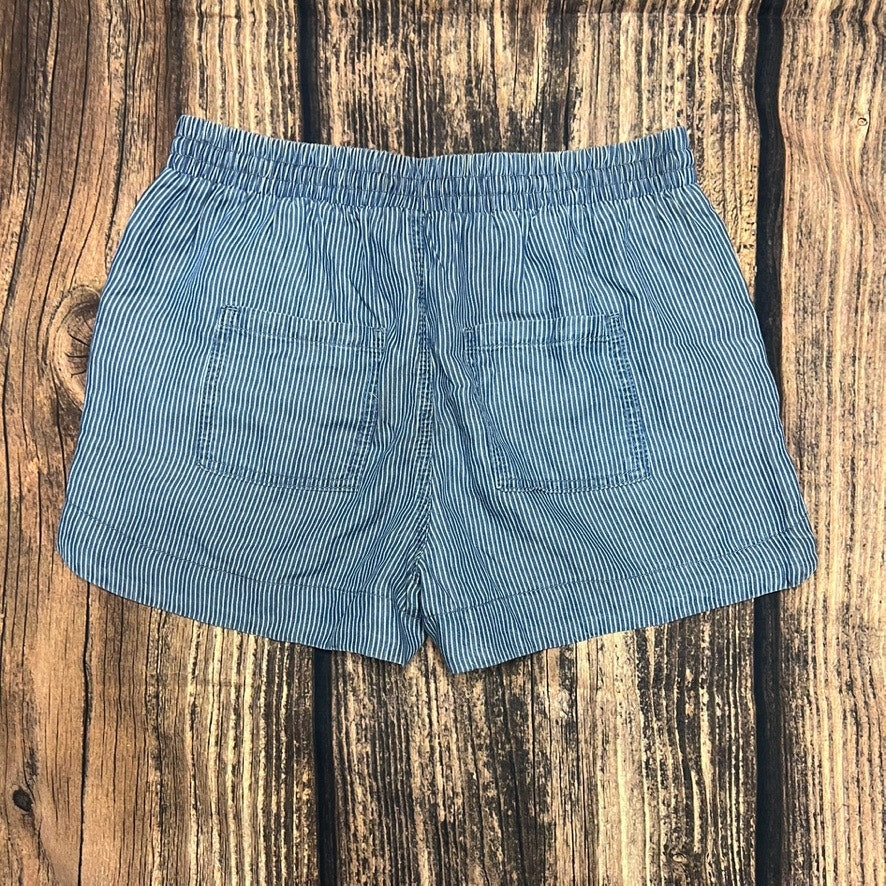 NWT Universal Thread Women's Size Small Blue Striped Pull-On Shorts