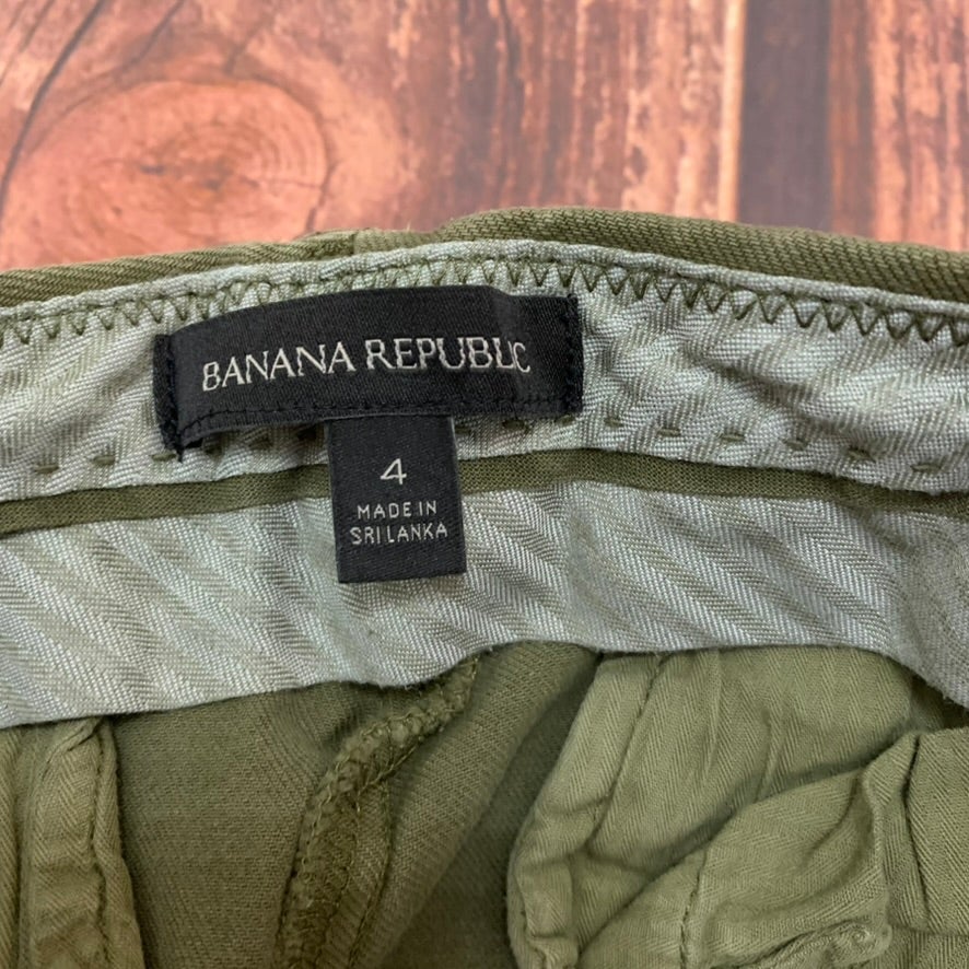 Banana Republic Sloan Chino Pants Womens Size 4 Olive Green