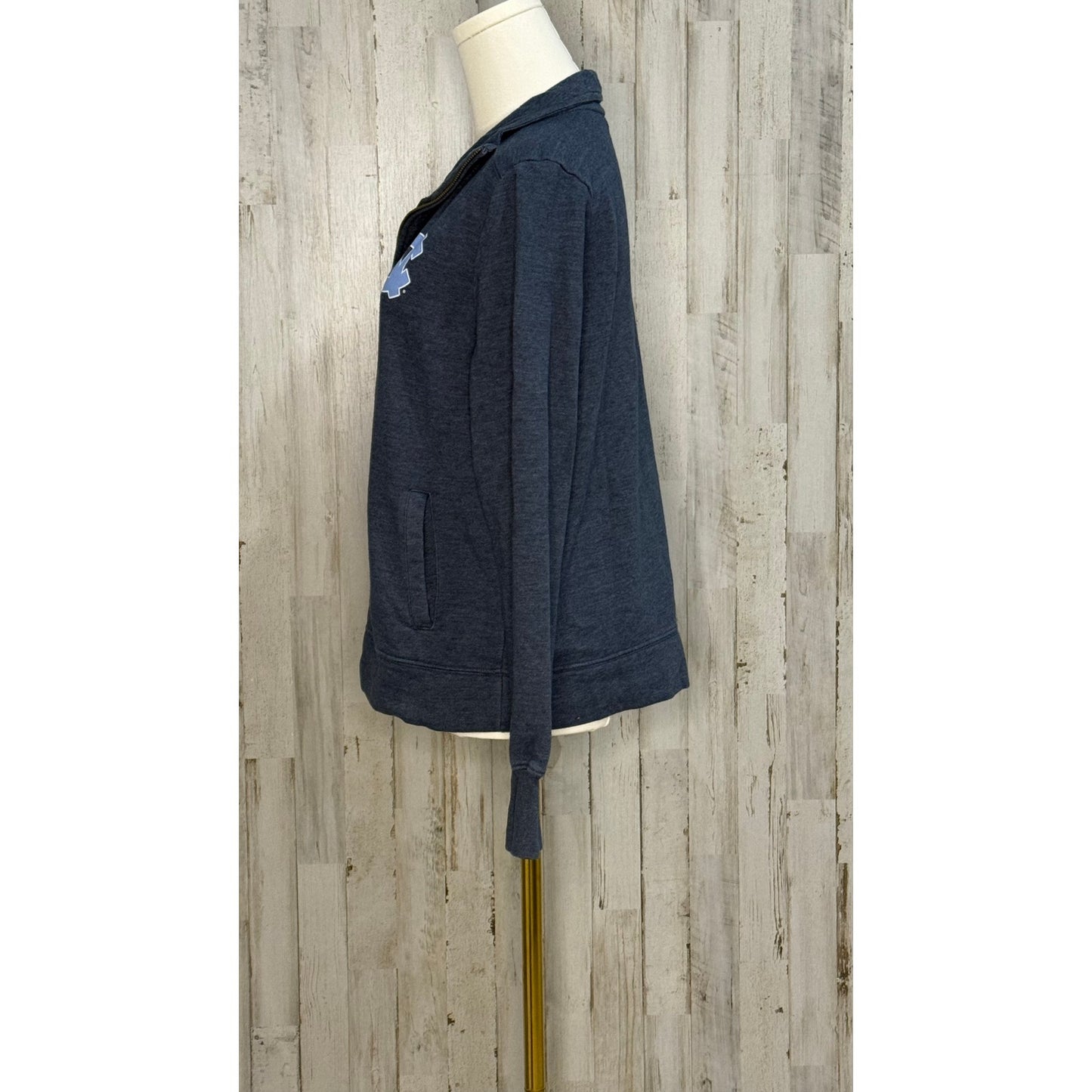 North Carolina Tar Heels Womnen's Quarter-Zip Sweatshirt Blue Size Medium