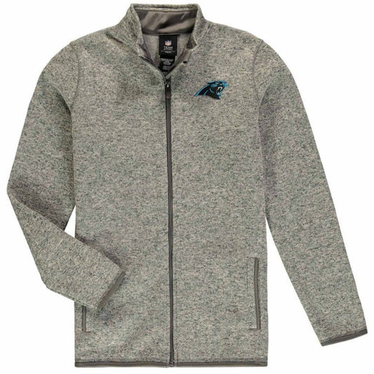 NWT Carolina Panthers Youth Lima Full-Zip Jacket - Heathered Gray - Size Medium