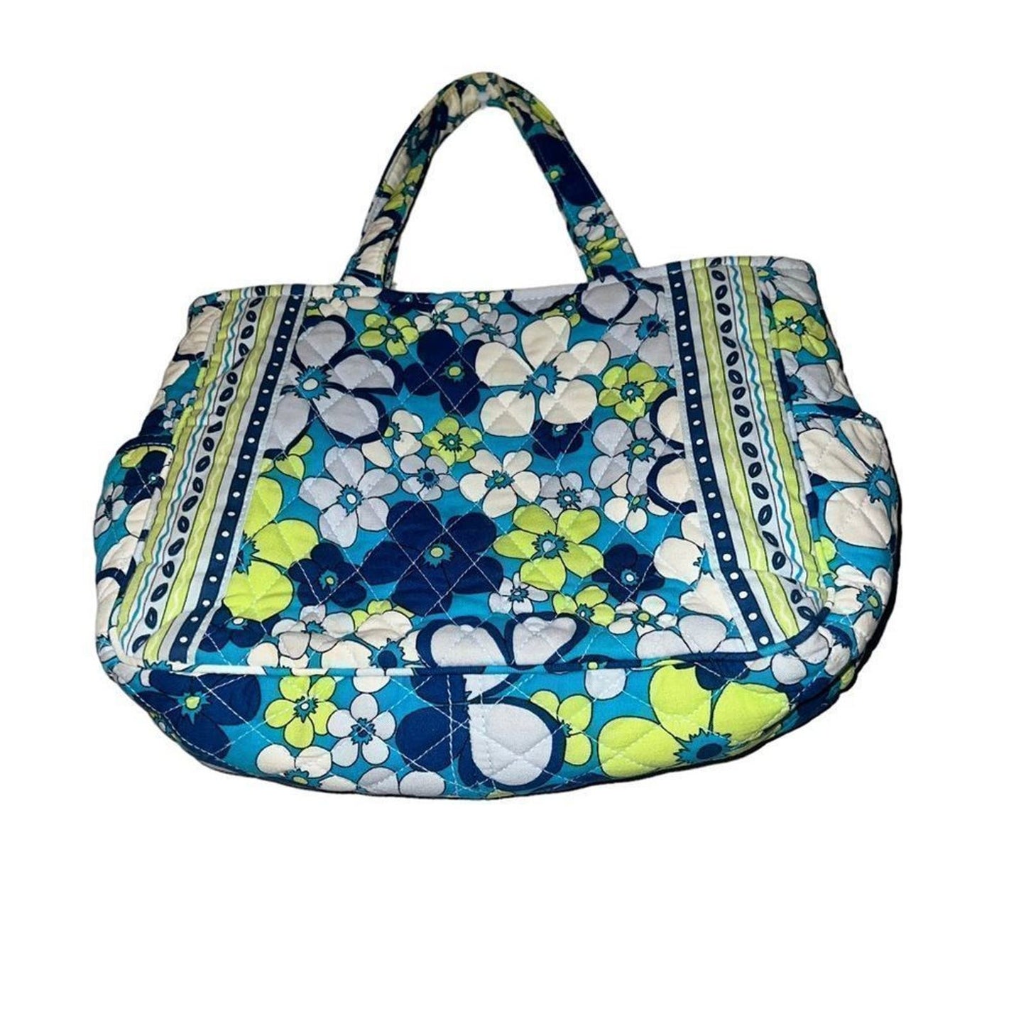 Vera Bradley Petal Power Blue Tote Handbag