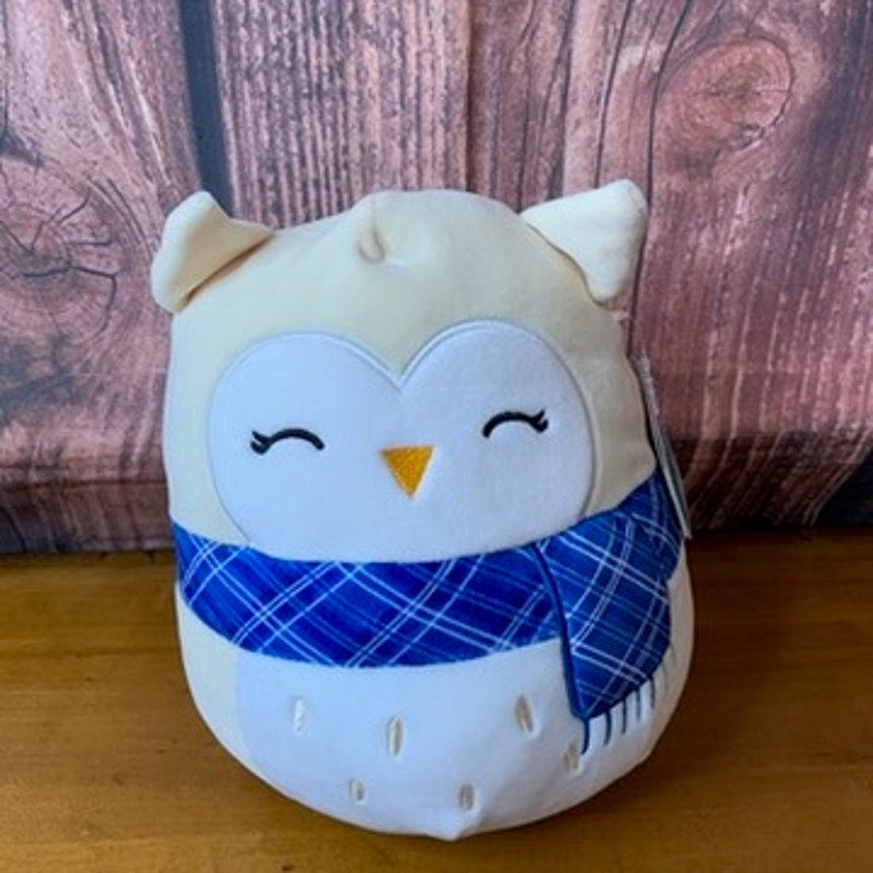 NWT Squishmallows Vee Winter Owl Plush Scarf 8 in Hang Tag