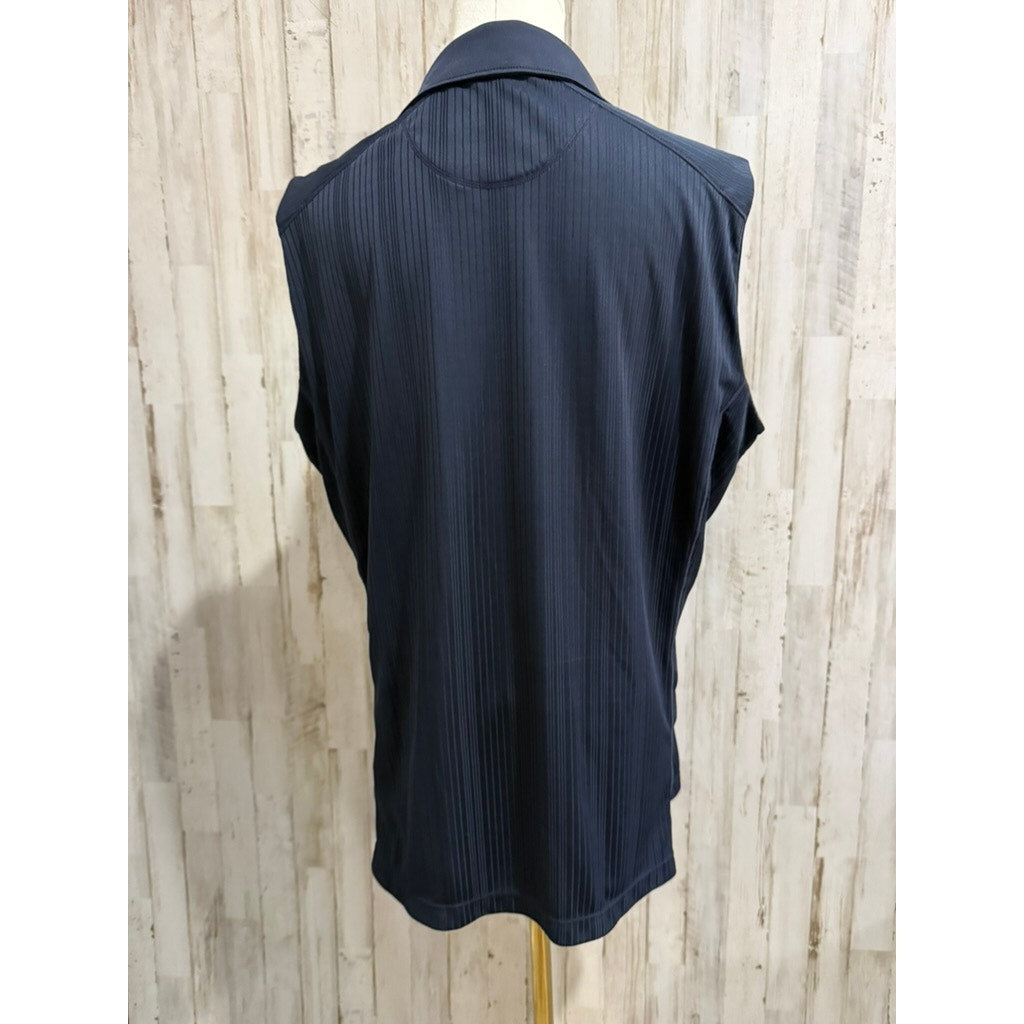 Annika Cutter & Buck Womens Golf Polo Shirt XL Navy Blue