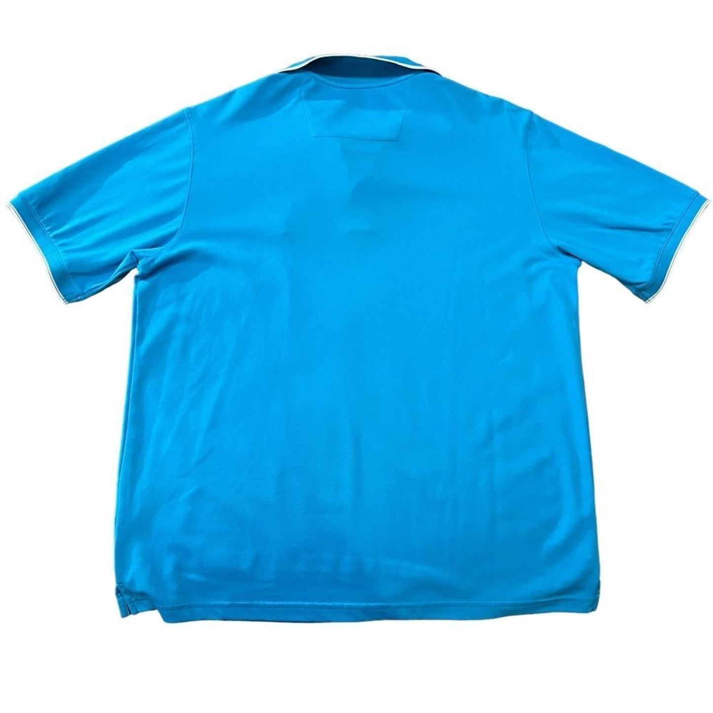 Antigua Carolina Panthers Polo Shirt Men's Large Blue Short Sleeve NFL Golf