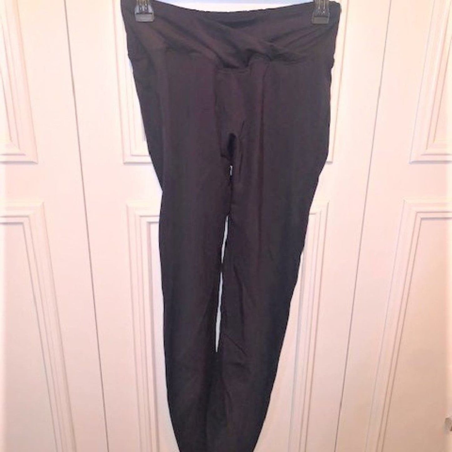 Black contour waist/cinch black leggings L