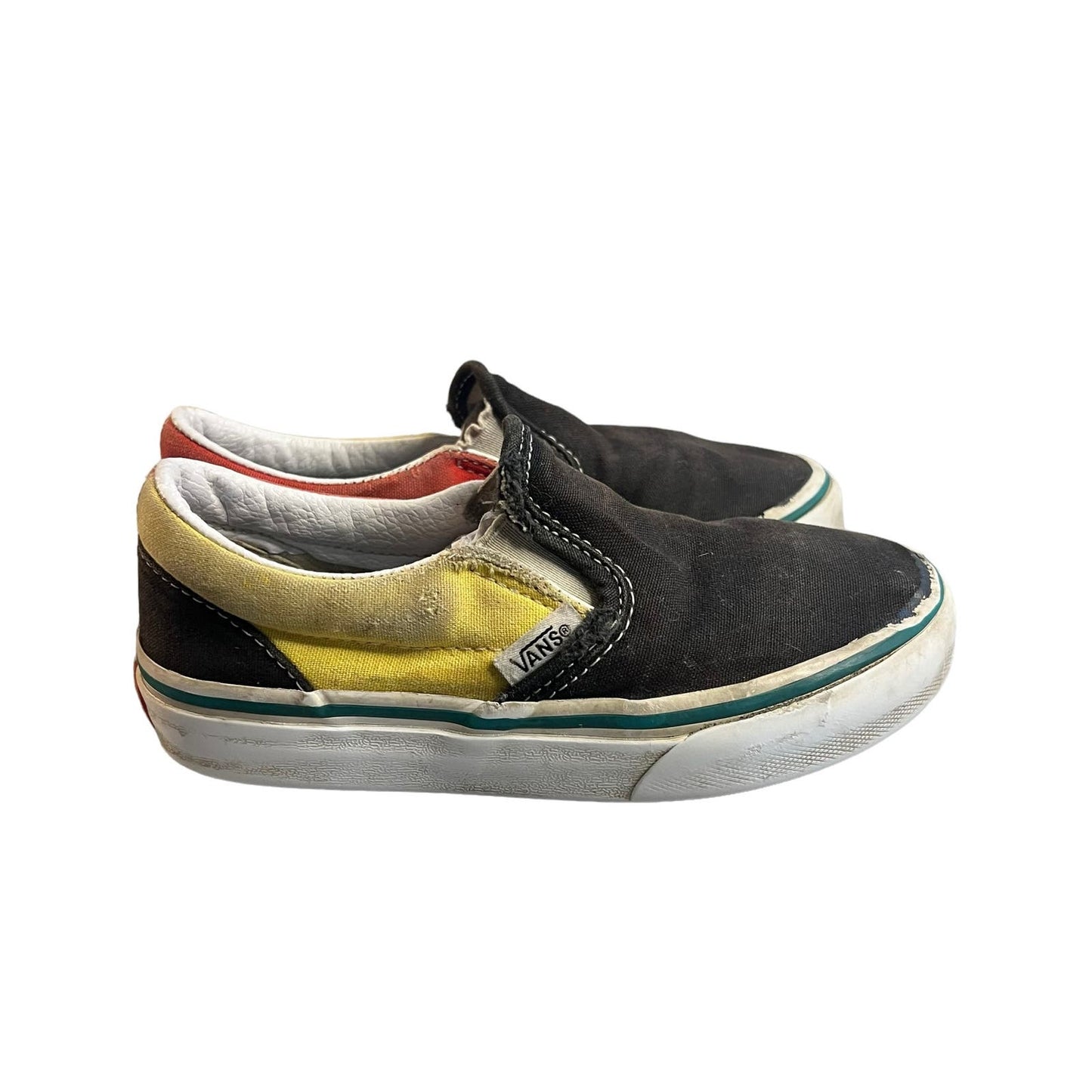 Vans Classic Slip-On Kids Unisex Multicolor Canvas Shoes Kids Size 12.0