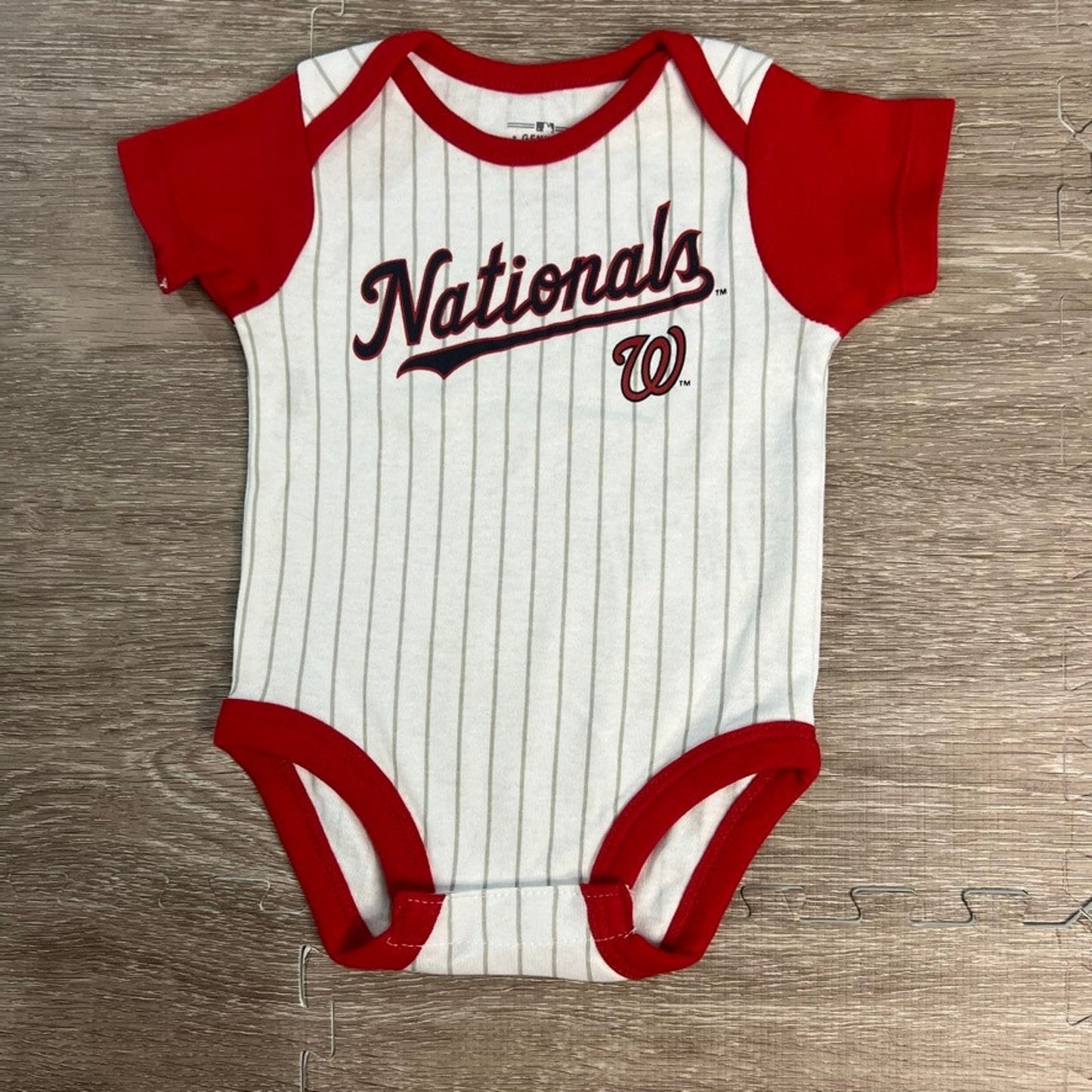 NWT Washington Nationals Infant Unisex 3-Piece Bodysuit Set Multicolor