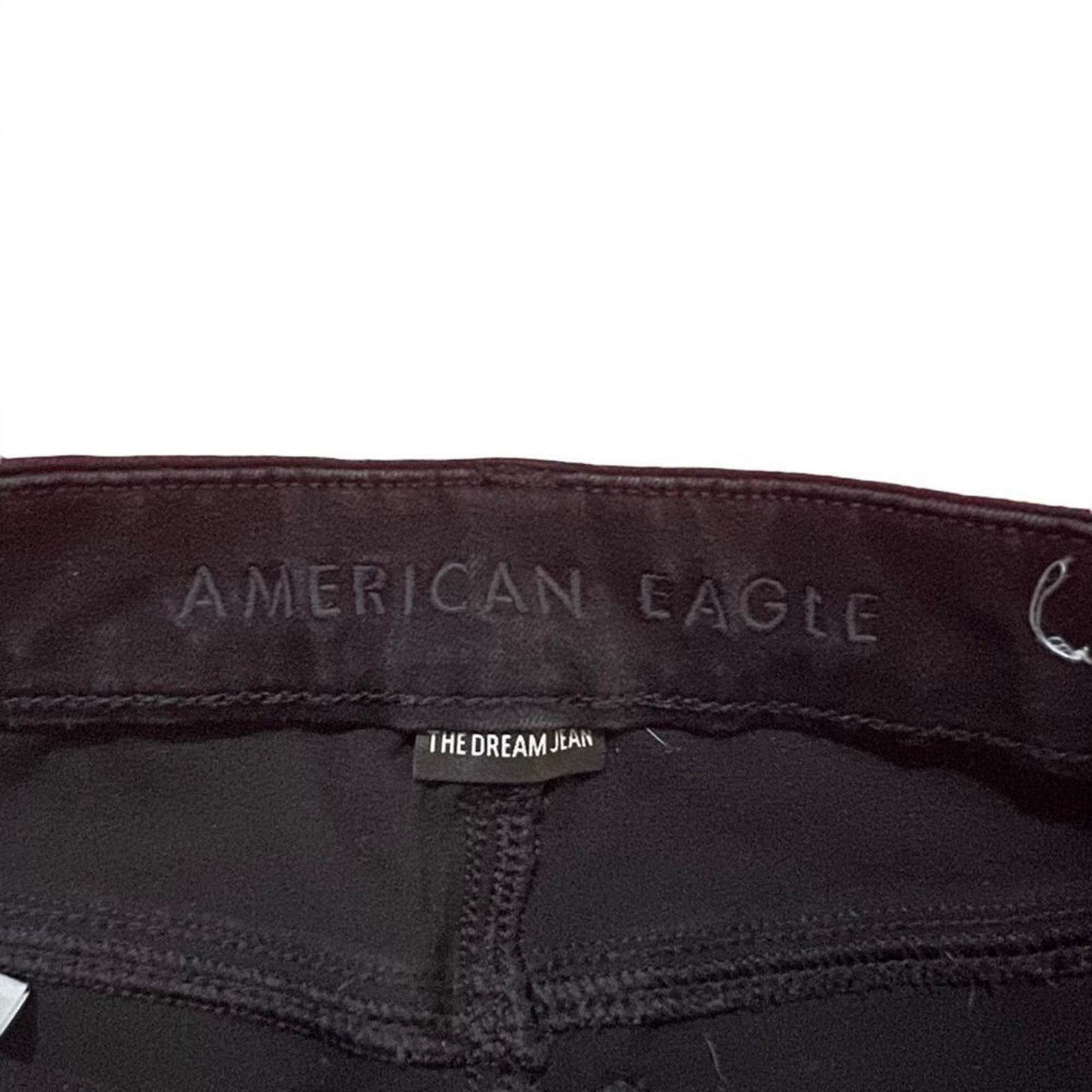 American Eagle "The Dream Jean" Curvy Super Hi- Rise Distressed Black Jegging 4