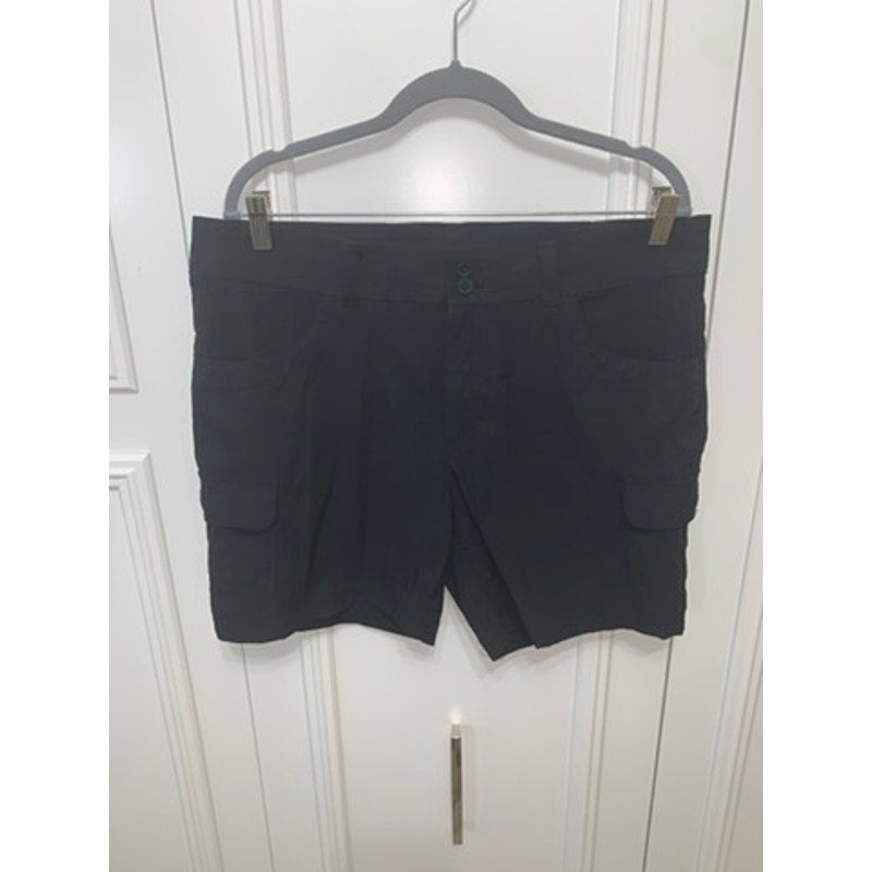 Eddie Bauer Women's Cargo Trail Shorts Black Size 16 Casual