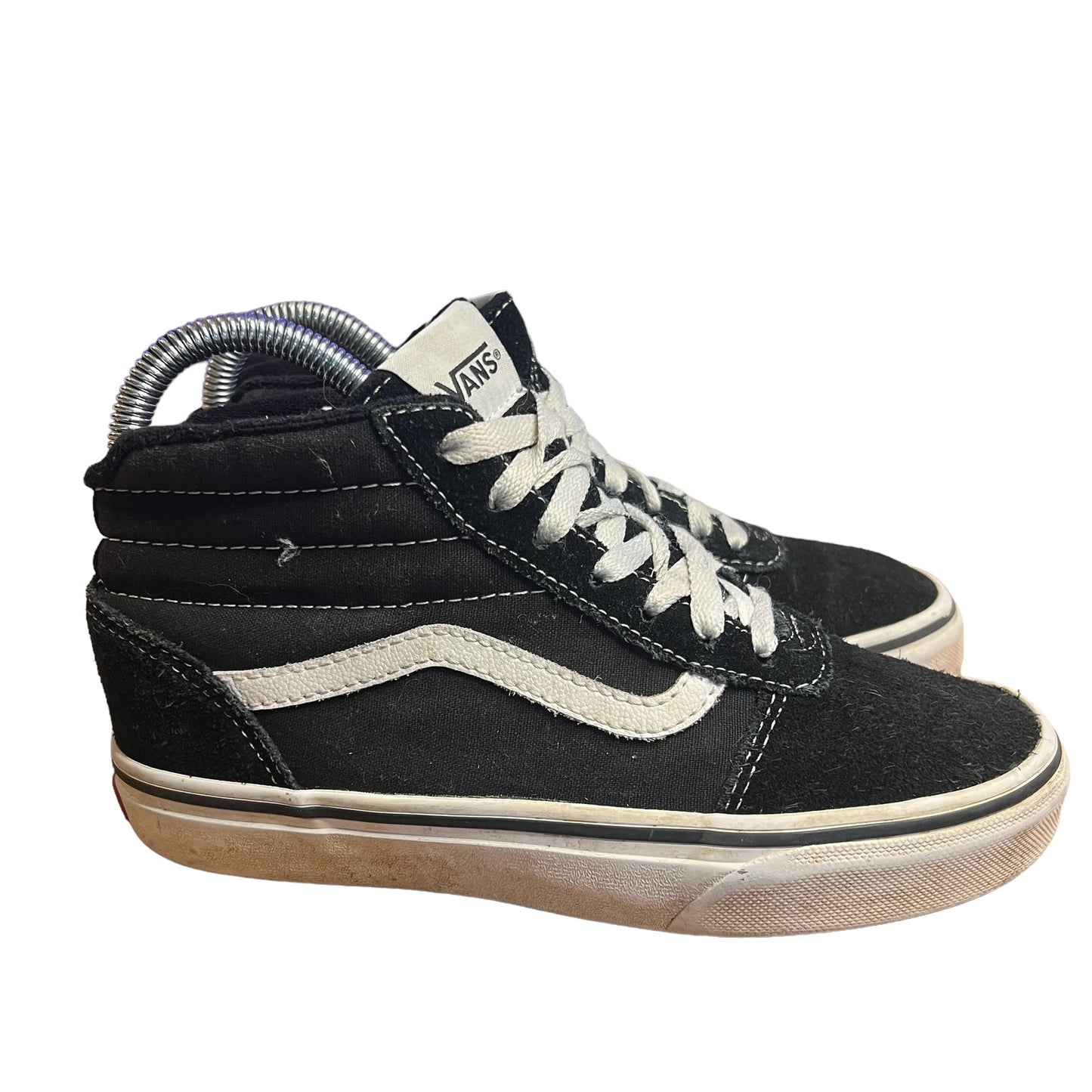 Vans SK8-Hi Black & White High Top Suede Sneakers Men’s 6.0 / Women’s 7.5