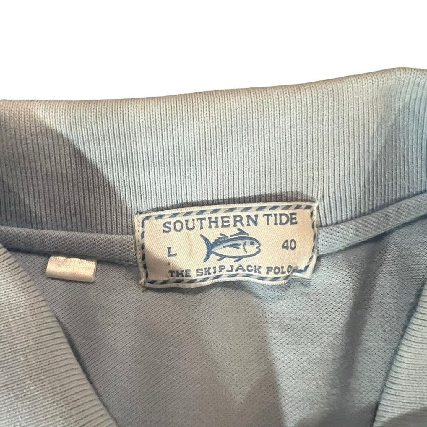 Men’s Southern Tide Blue Skipjack Polo Size Large