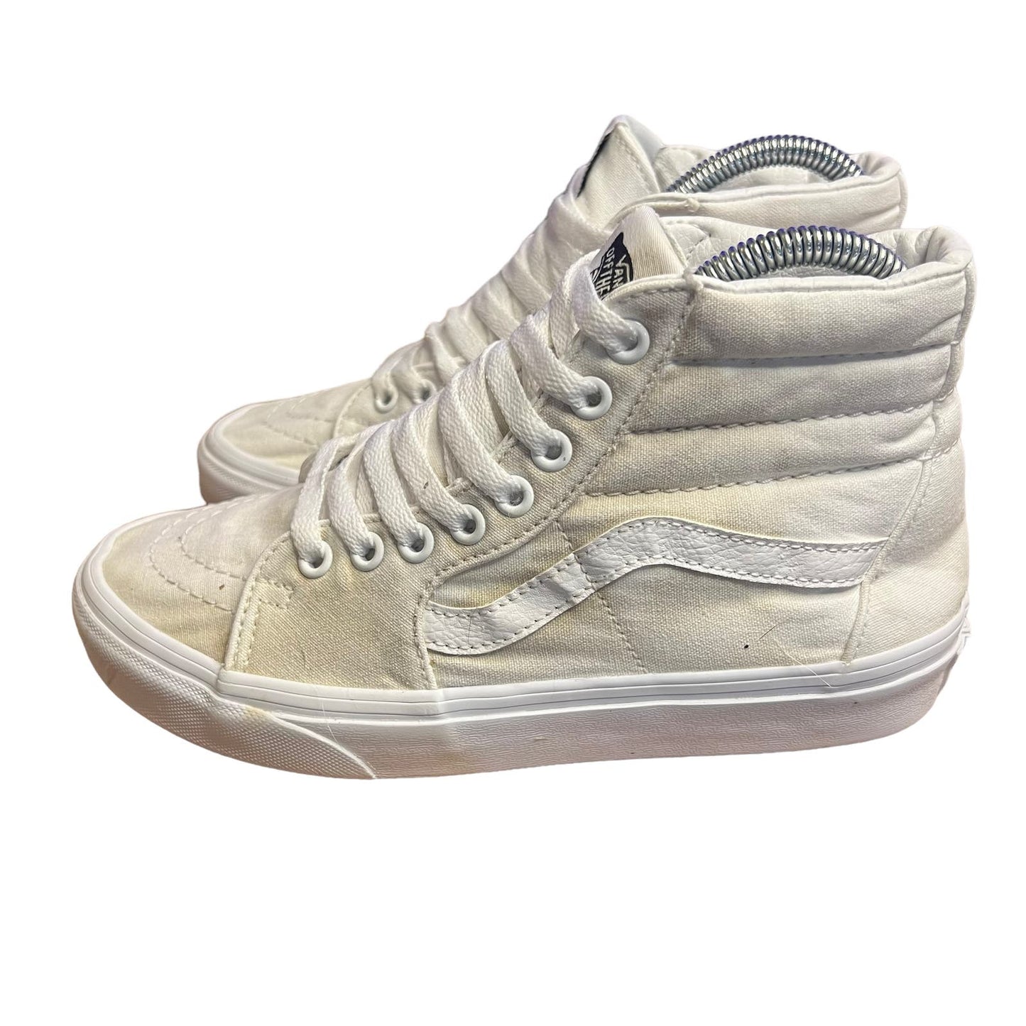 Vans Sk8-Hi True White Canvas Unisex High-Top Sneaker Skate Shoes M5 / W6.5