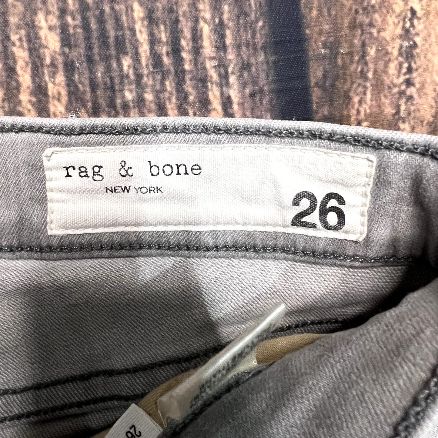 Rag & Bone Women's Ankle Skinny Jeans Gray Size 26 Light Wash Denim