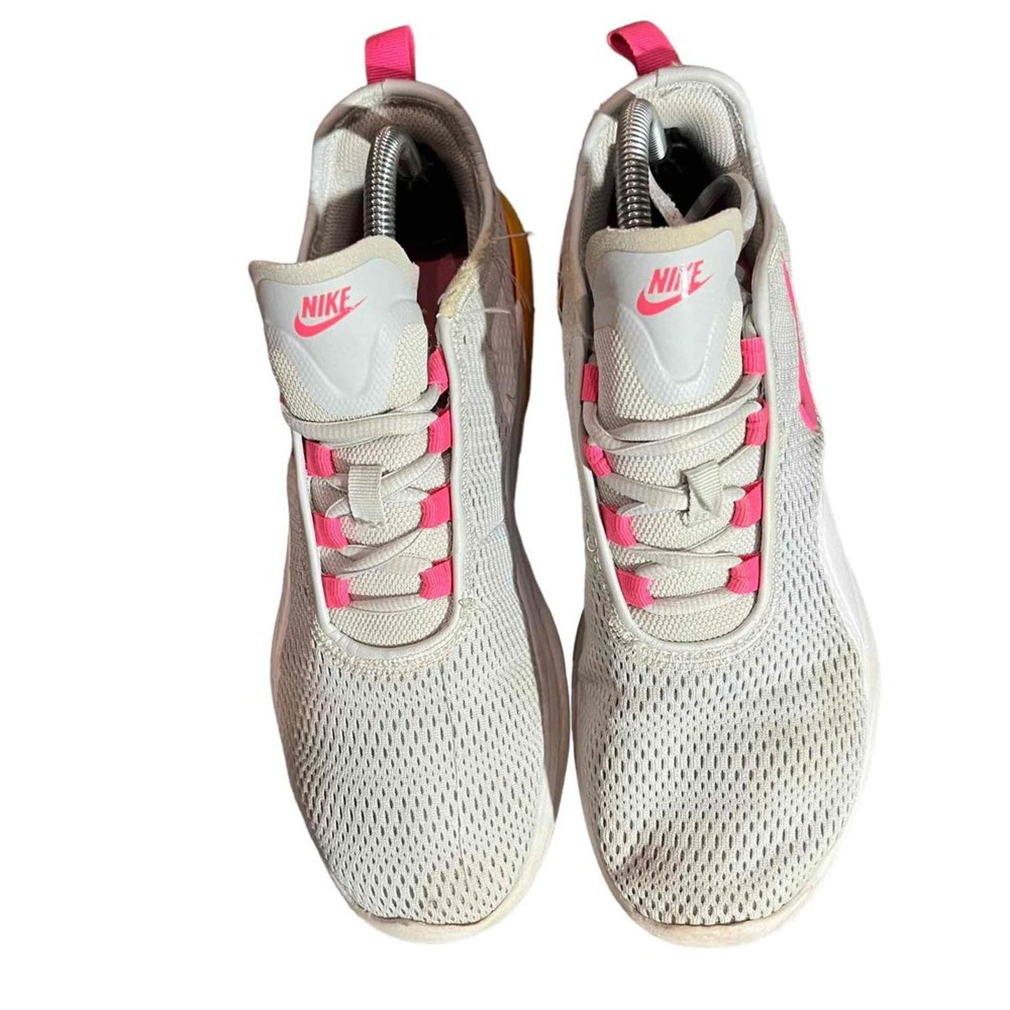 Nike Air Max Motion 2 Women's 10 Grey/Fuchsia/ Orange Sneakers