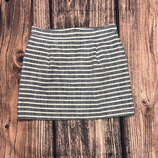 J.Crew Women's Striped Mini Skirt Size 8 Multicolor Short Length