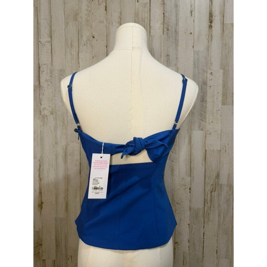 NWT Lilly Pulitzer Women's Shelli Stretch Tank Top Blue Size 00 Casual