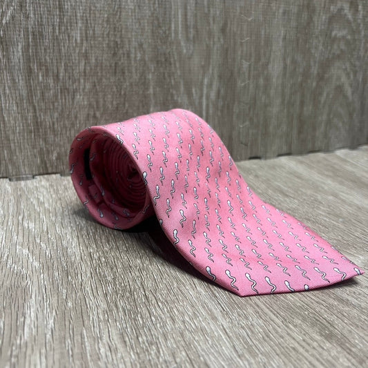 Vineyard Vines Pink Silk Fertility Cryo-Bank Novelty Pattern Tie