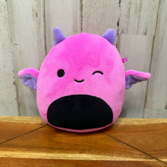 Squishmallows Wakisha Winking Devil Neon Pink Plush Small 6”