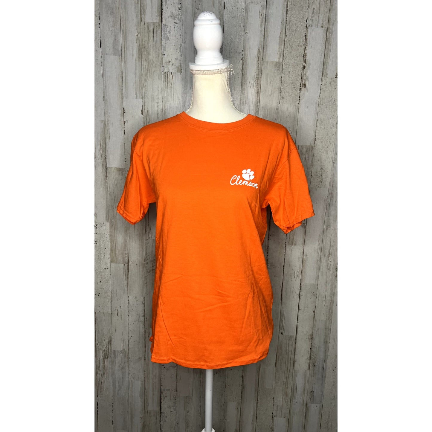 NWT Clemson Tigers Girls Youth Large Orange Graphic Print Short Sleeve T-Shirt