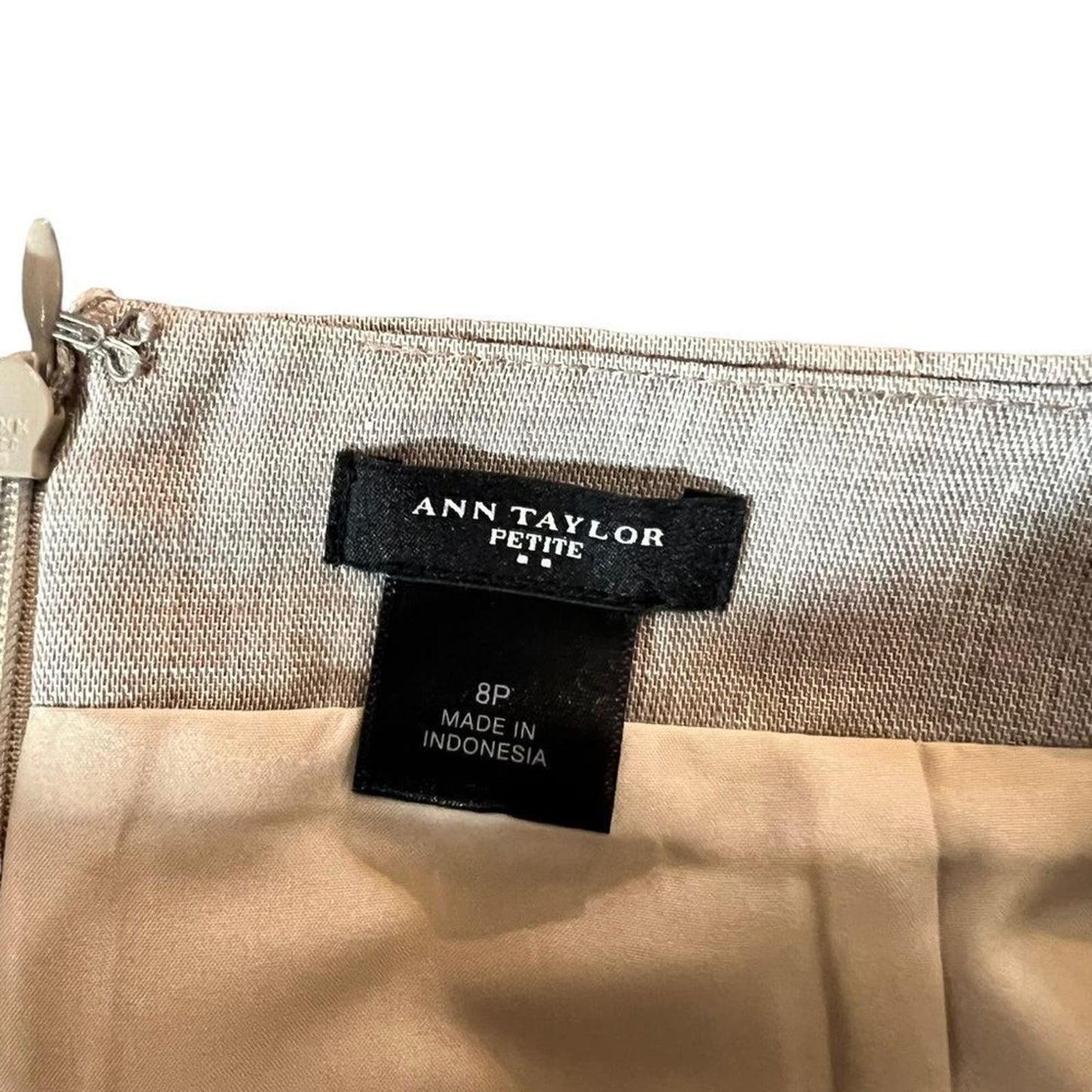 Ann Taylor Linen Grey Pencil Skirt 8P