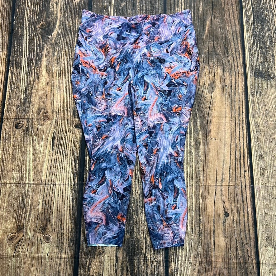 Lululemon Women's Plus Size 20 Blue/Purple High-Rise Crop Leggings 23"