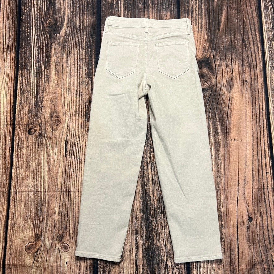 Athleta Women's Size 2 Beige Straight Leg Ankle Jeans Casual