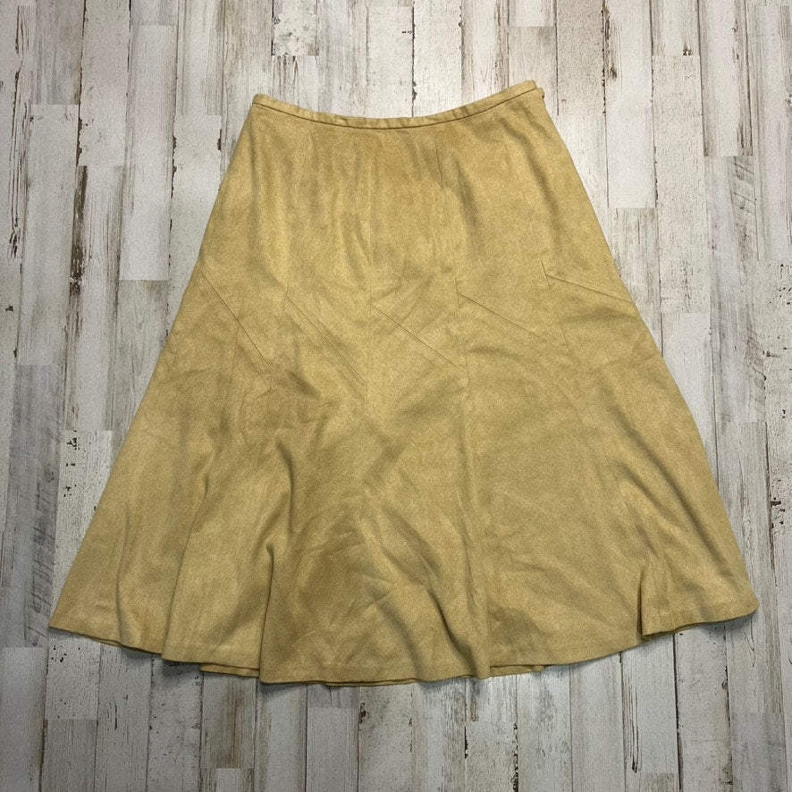 Talbots Petites Women's A-Line Knee Length Skirt Beige Size 6