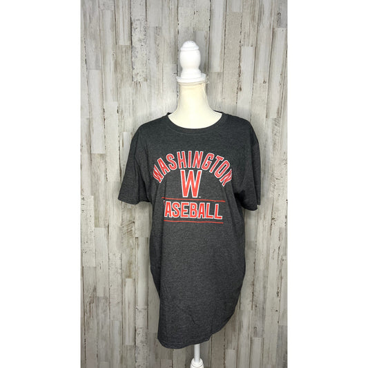 NWT Washington Nationals Men's 2XL Charcoal Gray Baseball T-Shirt Short Sleeve