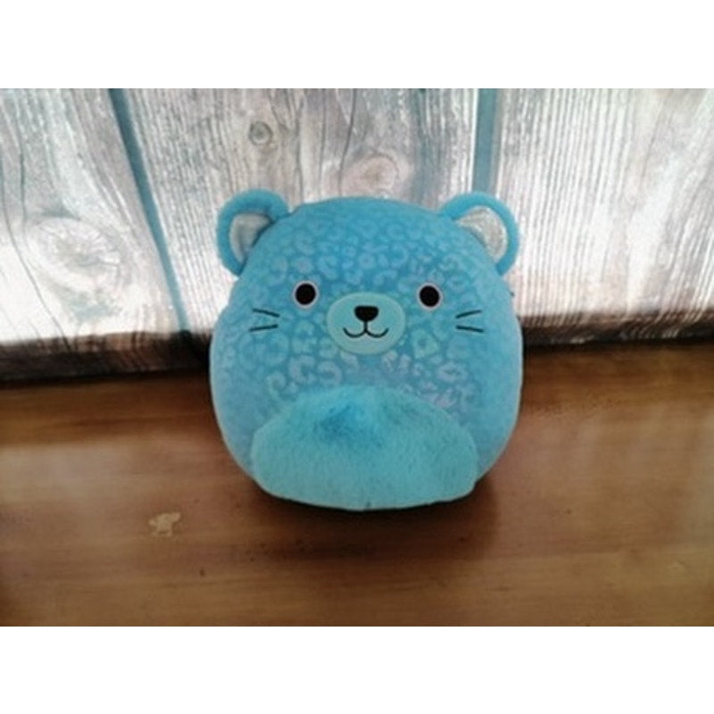 Squishmallows Sarge Blue Jaguar Plush Iridescent Spots Soft Stuffed 8 in