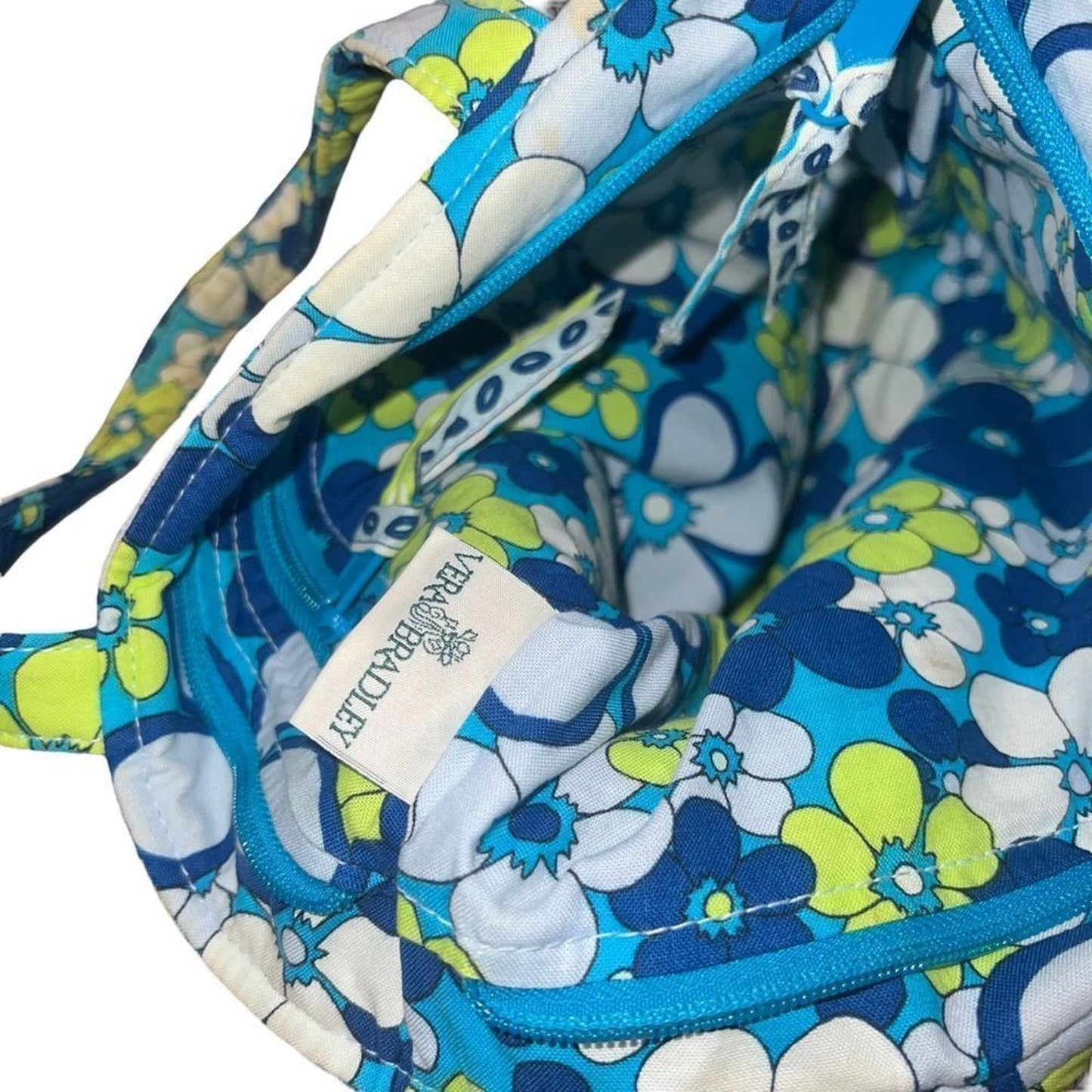 Vera Bradley Petal Power Blue Tote Handbag