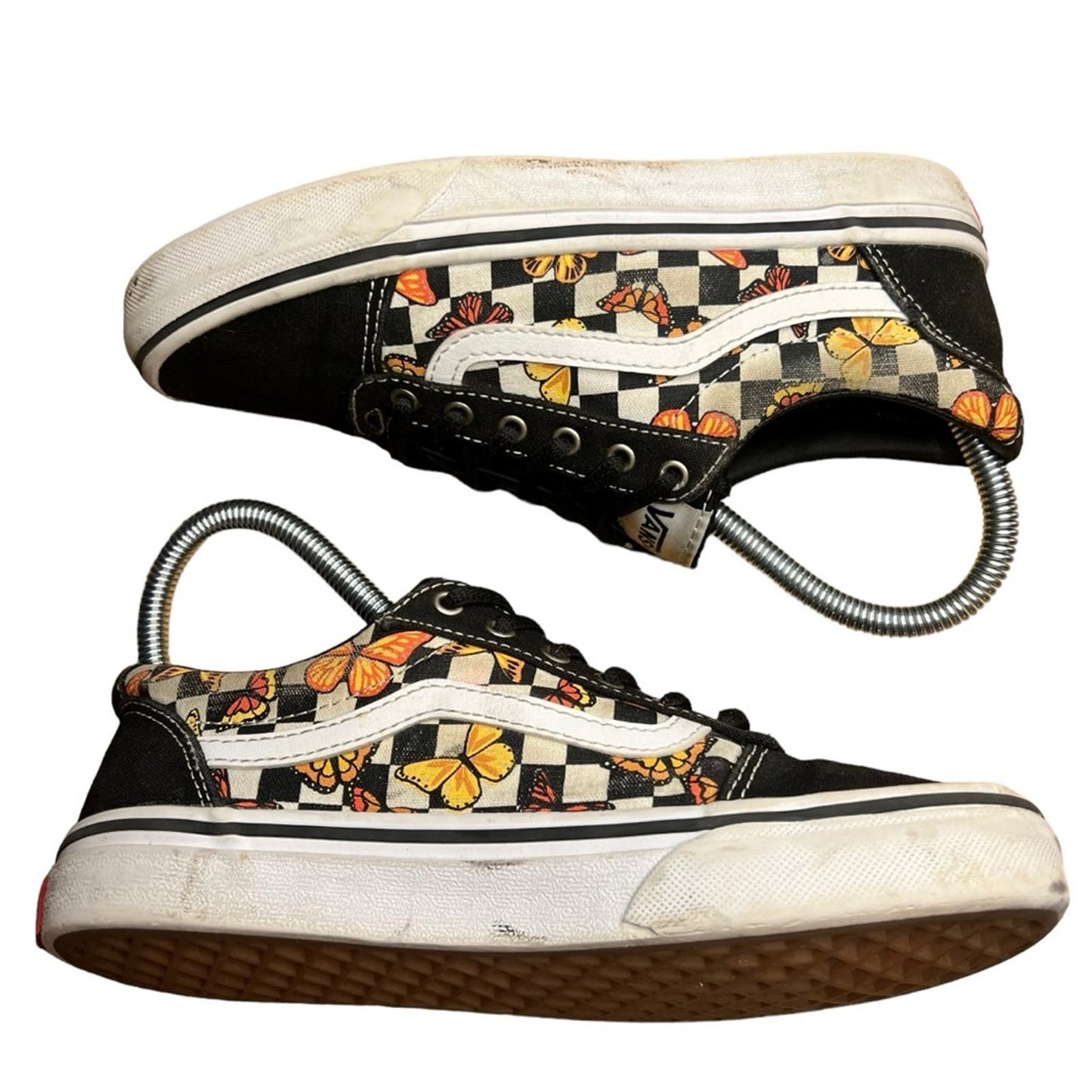 Vans® Ward Checkerboard Butterfly Low Top Lace-up Shoes/Sneakers - Missy Size 3