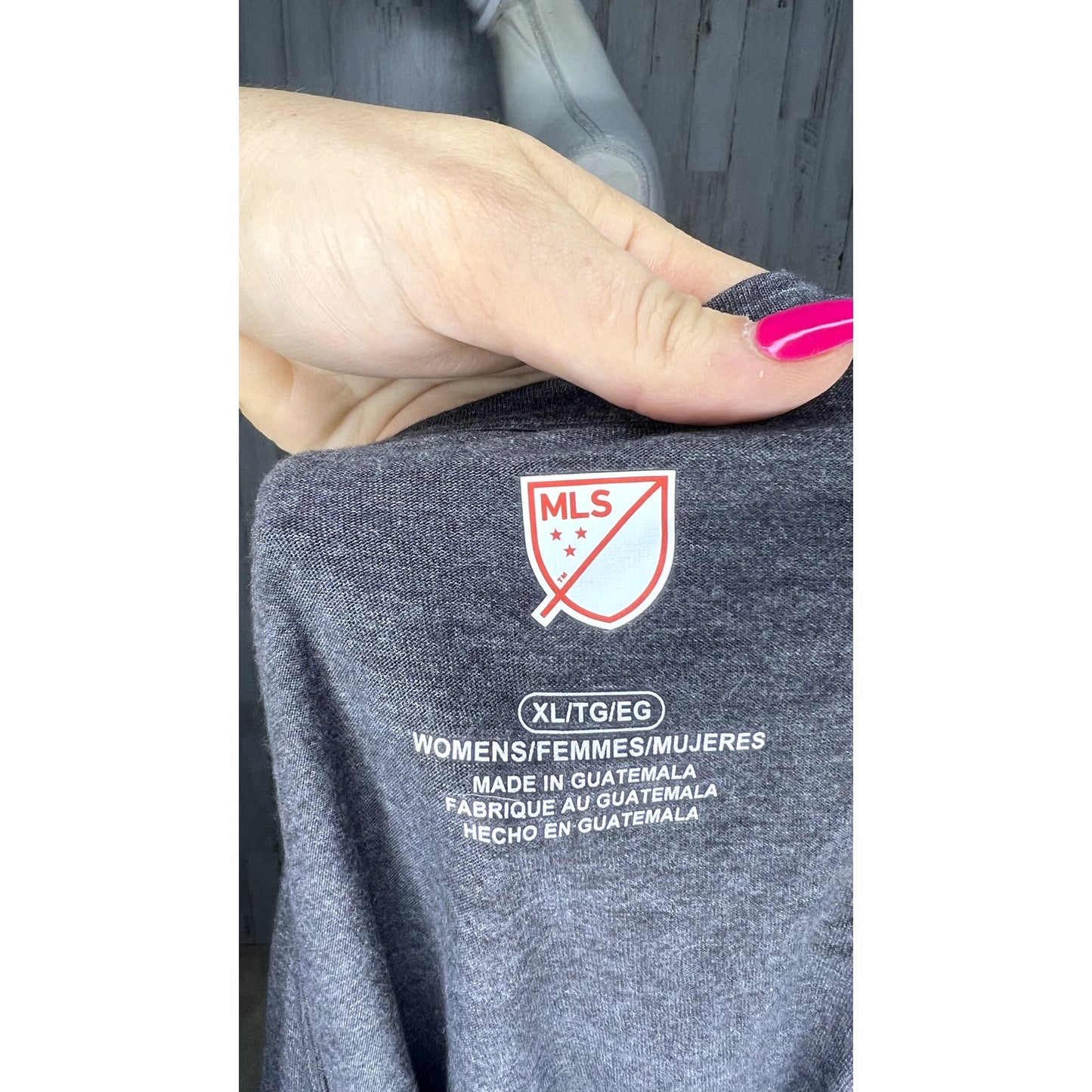 MLS Gray XL Women's Activewear T-Shirt NWT