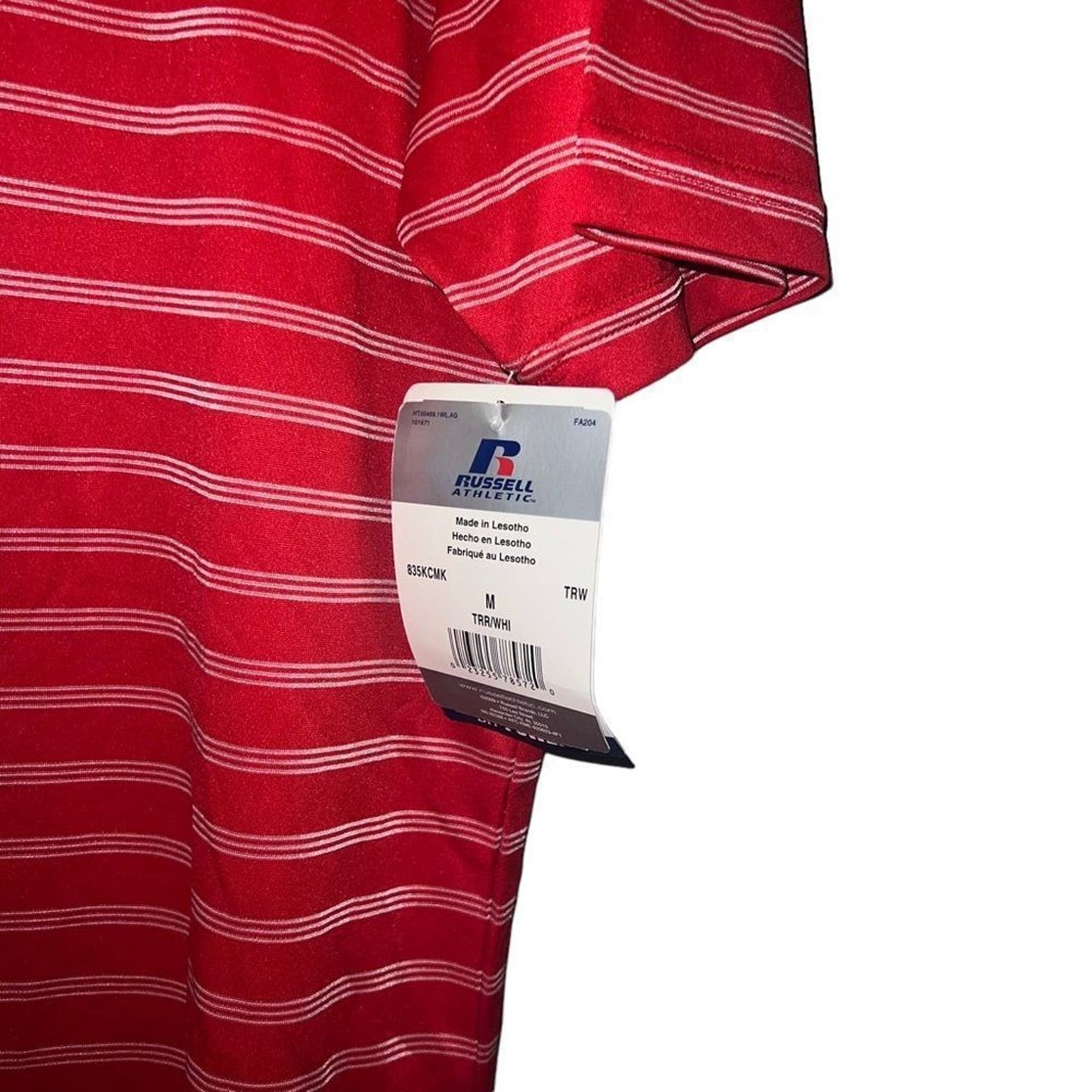 NWT Russell Team Issued Western Kentucky Hilltoppers Red Polo Size Medium