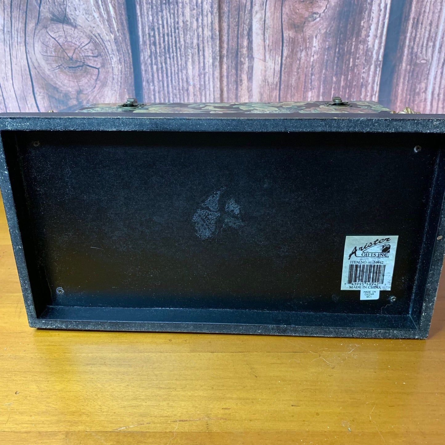 Anister Gifts Inc Vintage Floral Storage Box Hinged Lid