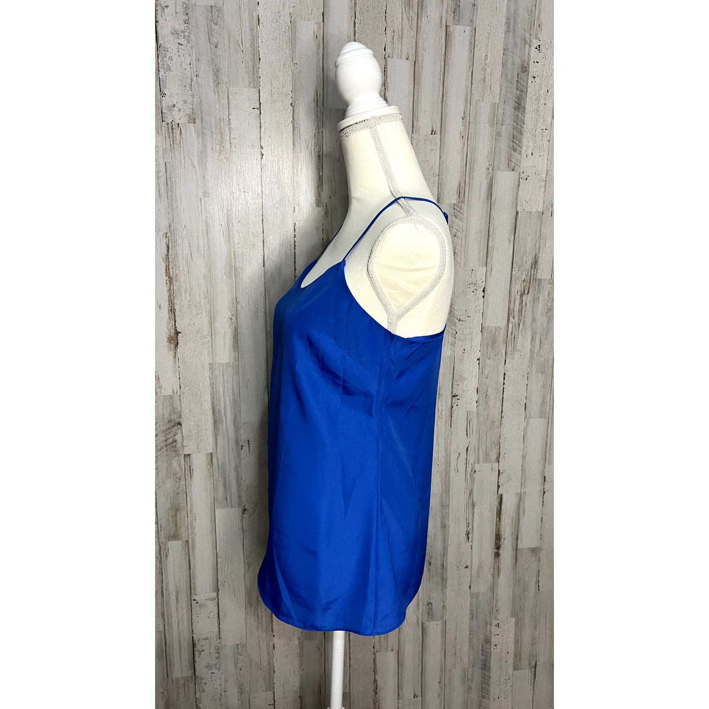 J. Crew Women's Sleeveless Blue Racerback Tank Top Size 2 Casual