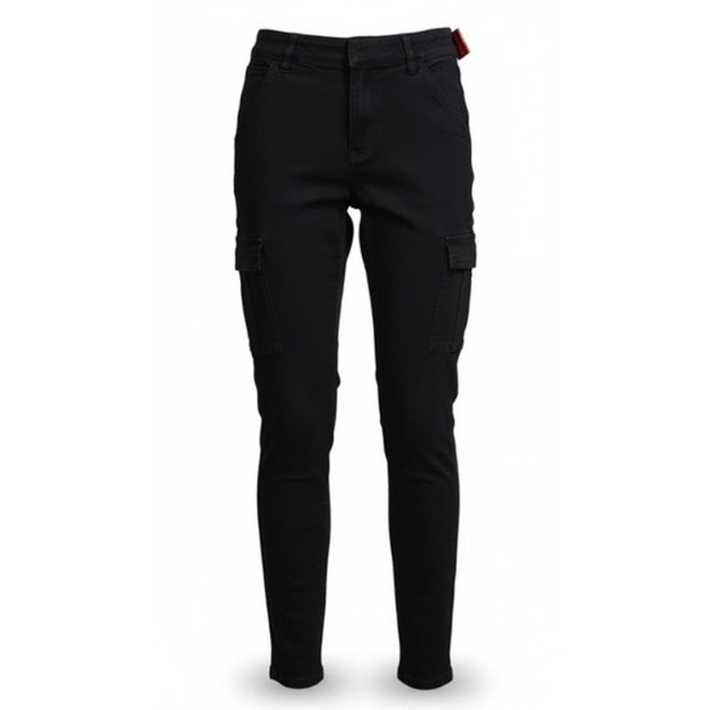 NWT SPANX Cargo Jogger Pants Women's Small Washed Black High Rise Tapered Leg