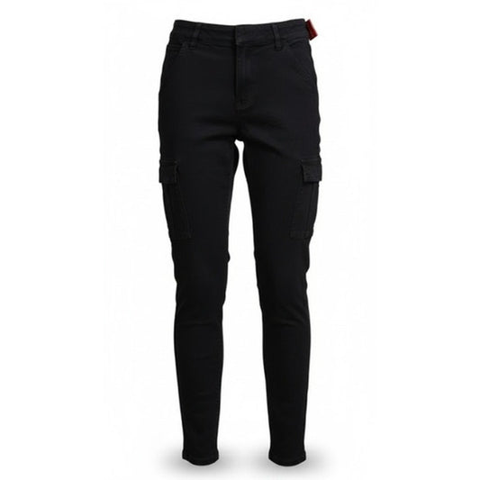 NWT SPANX Cargo Jogger Pants Women's Small Washed Black High Rise Tapered Leg